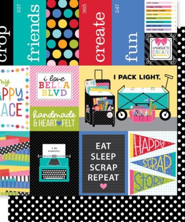 Bella Blvd - Collezione Let's Scrapbook! Double-Sided Cardstock 12"X12" -Daily Details