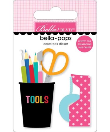 Bella Blvd - Collezione Let's Scrapbook! Bella-Pops 3D Stickers Scrappy Tools