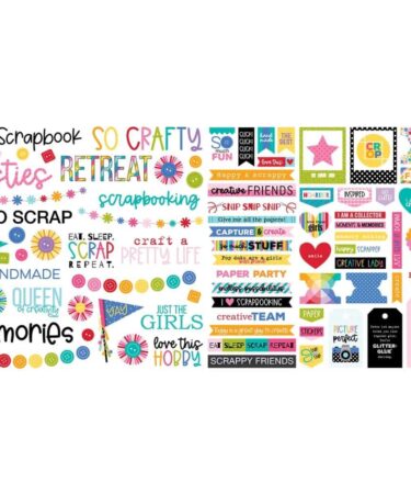 Alternative view of Bella Blvd - Collezione Let's Scrapbook! Cardstock Ephemera - Words, Let's Scrapbook!