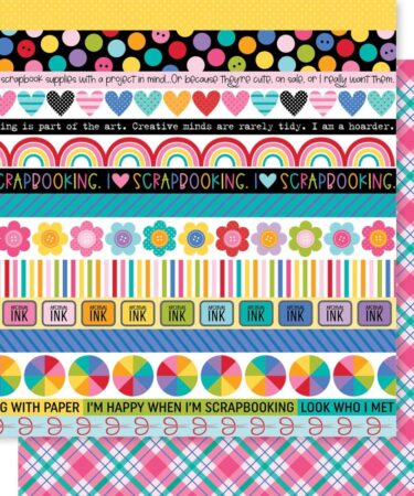 Bella Blvd - Collezione Let's Scrapbook! Double-Sided Cardstock 12"X12" -Borders