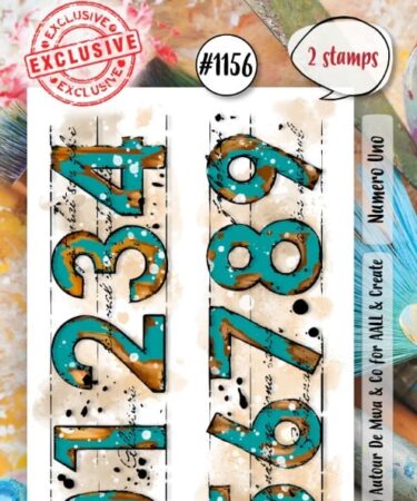 AALL 6 CREATE - #1156 - A8 Stamp Set - Numero Uno