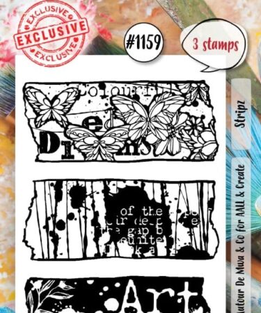 AALL 6 CREATE - #1159 - A8 Stamp Set - Stripz