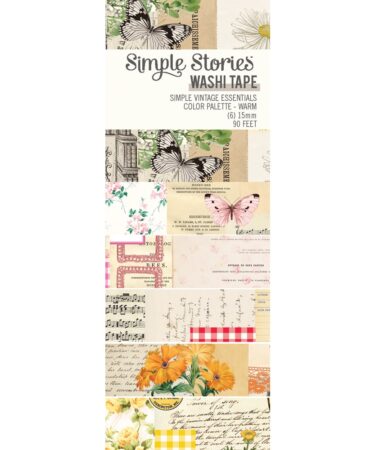 SIMPLE STORIES - Collezione Simple Vintage Essentials Color Palette - Washi Tape Warm