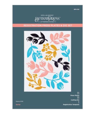 SPELLBINDERS - Sprigs Registration Press Plate & Die Set