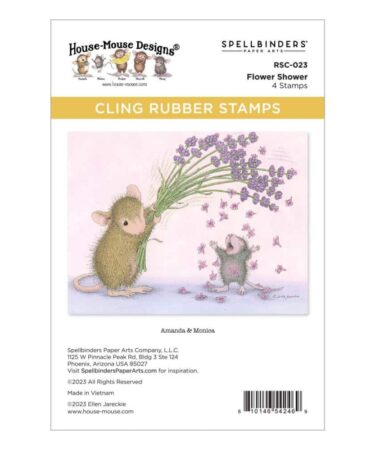 SPELLBINDERS - Cling Rubber Stamp Set -  Flower Shower