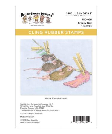 SPELLBINDERS - Cling Rubber Stamp Set - Breezy Day