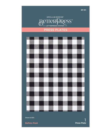 SPELLBINDERS - Buffalo Plaid Press Plate Press Plate