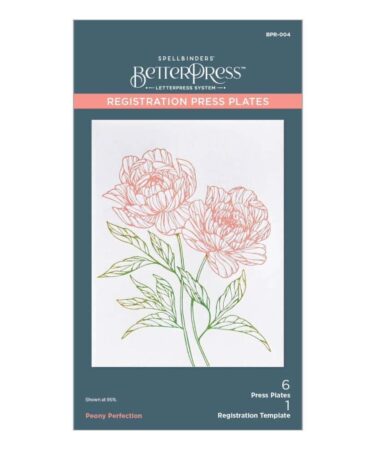SPELLBINDERS - Peony Perfection Registration Press Plates