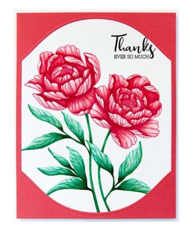 Alternative view of SPELLBINDERS - Peony Perfection Registration Press Plates