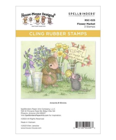 SPELLBINDERS - Cling Rubber Stamp Set - Flower Market