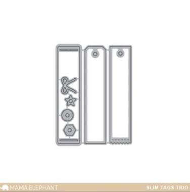Mama Elephant - Slim Tags Trio - Creative Cuts