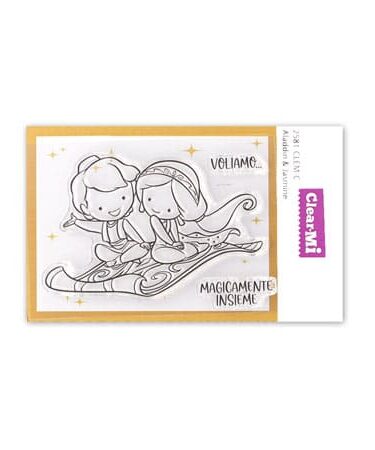 IMPRONTE D'AUTORE  - Set ti timbri  - Aladdin & Jasmine ITA