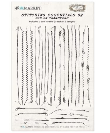 49 And Market Essentials Rub-On Transfer Set - #02 Stitching