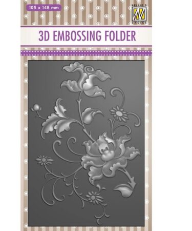 Nellie's Choice • 3D Embossing Folder Exotic Flower