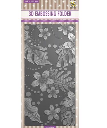 Nellie's Choice • 3D Embossing Folder Leaves & Flowers