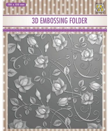 Nellie's Choice • 3D Embossing Folder Roses