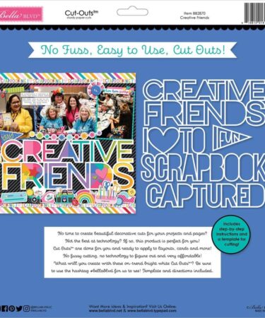 Bella Blvd Collezione Let's Scrapbook Cut-Outs - Creative Friends