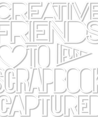 Alternative view of Bella Blvd Collezione Let's Scrapbook Cut-Outs - Creative Friends