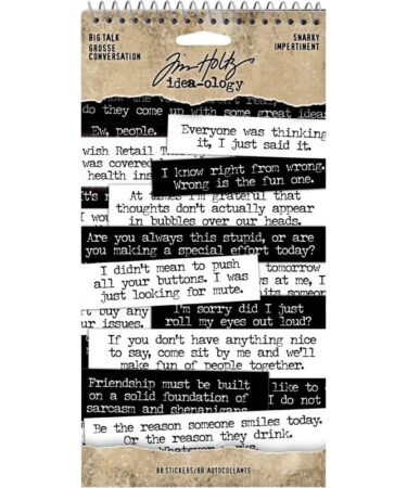 Idea-Ology Big Talk Stickers Tablet - Snarky
