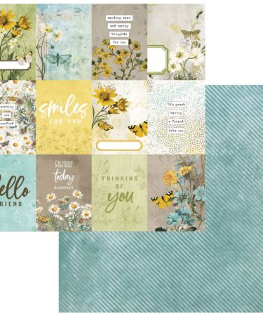 49 AND MARKET - Collezione Krafty Garden Double-Sided Cardstock 12"X12"-Journal Cards