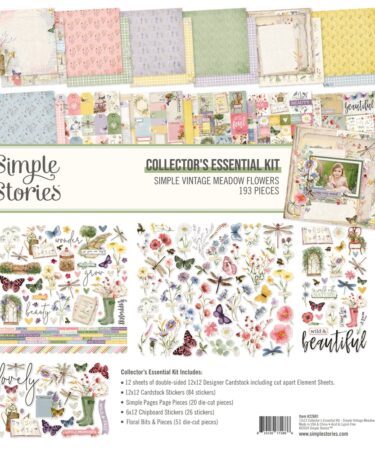 SIMPLE STORIES - COLLEZIONE Simple Vintage Meadow Flowers - COLLECTORS ESSENTIALS KIT