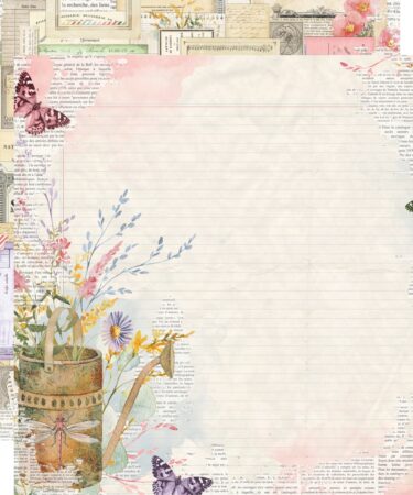 SIMPLE STORIES - COLLEZIONE Simple Vintage Meadow Flowers - 12x12 Double-Sided Designer - WILD & BEAUTIFUL