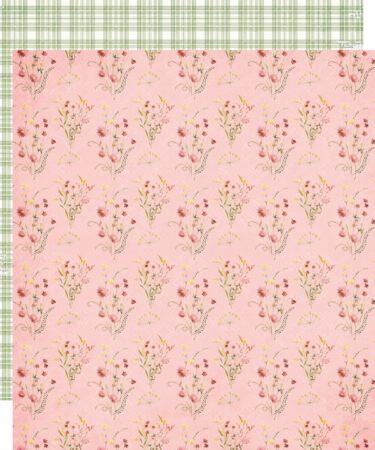 SIMPLE STORIES - COLLEZIONE Simple Vintage Meadow Flowers - 12x12 Double-Sided Designer - SEEDS OF KINDNESS