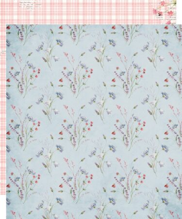 SIMPLE STORIES - COLLEZIONE Simple Vintage Meadow Flowers -12x12 Double-Sided Designer -  FILLED WITH WONDER