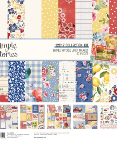 SIMPLE STORIES - COLLEZIONE Simple Vintage Linen Market - COLLECTION KIT