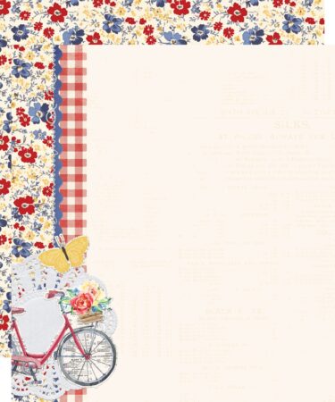 SIMPLE STORIES - COLLEZIONE Simple Vintage Linen Market - 12x12 Double-Sided Designer- BLUE SKIES AHEAD