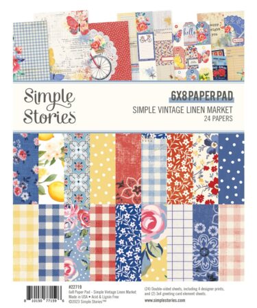 SIMPLE STORIES - COLLEZIONE Simple Vintage Linen Market - 6X8 PAD