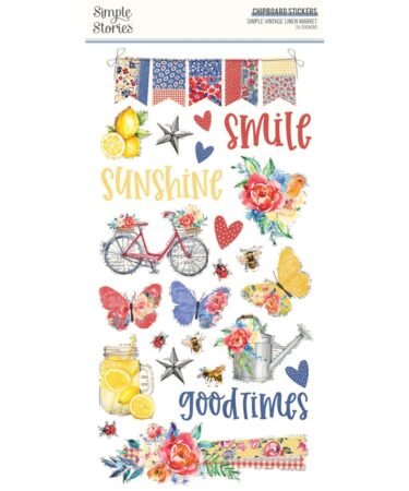 SIMPLE STORIES - COLLEZIONE Simple Vintage Linen Market - 6X12 CHIPBOARD