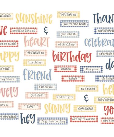 Alternative view of SIMPLE STORIES - COLLEZIONE Simple Vintage Linen Market - SENTIMENT BITS & PIECES