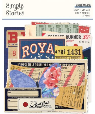 SIMPLE STORIES - COLLEZIONE Simple Vintage Linen Market - EPHEMERA