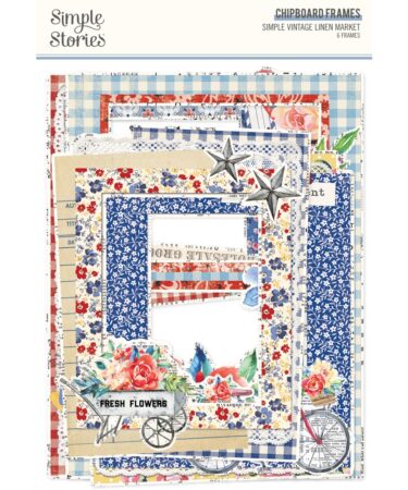SIMPLE STORIES - COLLEZIONE Simple Vintage Linen Market - CHIPBOARD FRAMES