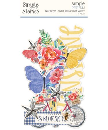 SIMPLE STORIES - COLLEZIONE Simple Vintage Linen Market - SIMPLE PAGES PAGE PIECES