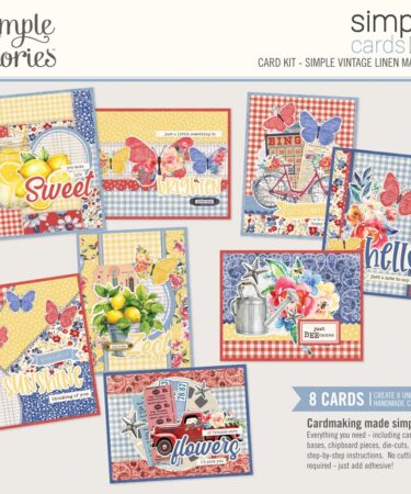 SIMPLE STORIES - COLLEZIONE Simple Vintage Linen Market - SIMPLE CARDS CARD KIT