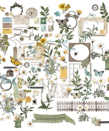 Alternative view of 49 And Market - Collezione Krafty Garden -MINI LASER Cut Outs