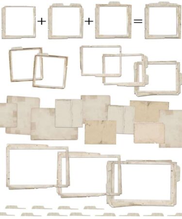 Alternative view of 49 And Market- Collezione Krafty Garden -  Chipboard Set-Stacked FRAMES