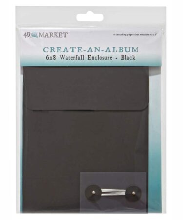 49 And Market Create-An-Album Waterfall Enclosure 6"X8" - Black
