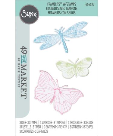 Sizzix Framelits Die & Stamp Set By 49 & Market 666633
