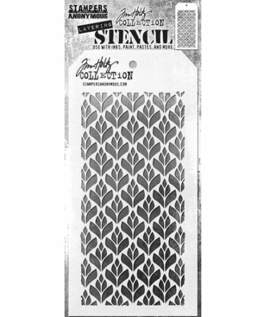 Tim Holtz Layered Stencil 4.125"X8.5" - Deco Floral