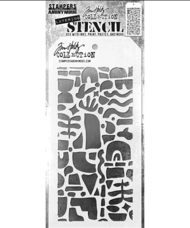Tim Holtz Layered Stencil 4.125"X8.5" - Cut Out Shapes 2