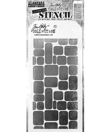 Tim Holtz Layered Stencil 4.125"X8.5" - Labels