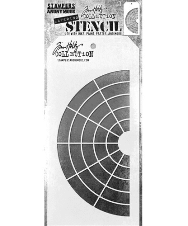 Tim Holtz Layered Stencil 4.125"X8.5" - Wheel