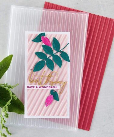 Alternative view of SPELLBINDERS - Corrugated 3D Embossing Folder