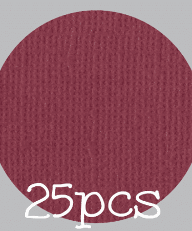 IL NEGOZIO DELLA MAMMA DI CLE- I CARTONCINI BASIC- TEXTURE – 12X12 POLLICI-PACCO DA 25 - ROSSO VINTAGE