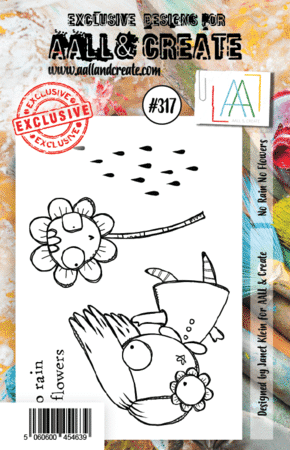 Stamp Set A7 No Rain No Flowers #317