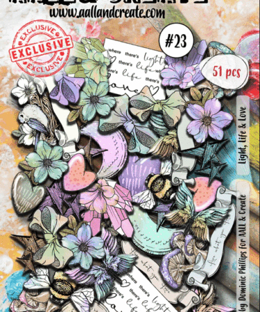 AALL & CREATE - #23 - Ephemera Die-Cuts - Light, Life & Love