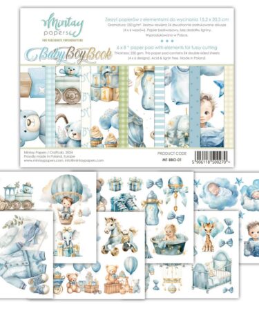 MINTAY Collezione Baby Boy Book 15x20 cm (6"x8")